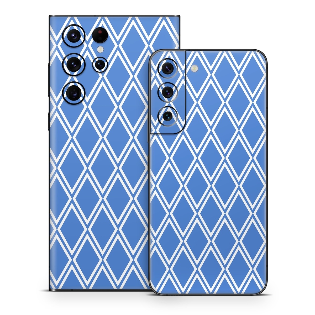 Samsung Galaxy S22 Series Skin design of Azure, Font, Aqua, Material property, Symmetry, Parallel, Rectangle, Electric blue, Circle, Pattern, with blue, white colors