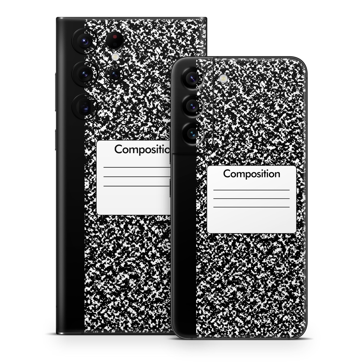 Samsung Galaxy S22 Series Skin design of Text, Font, Line, Pattern, Black-and-white, Illustration, with black, gray, white colors