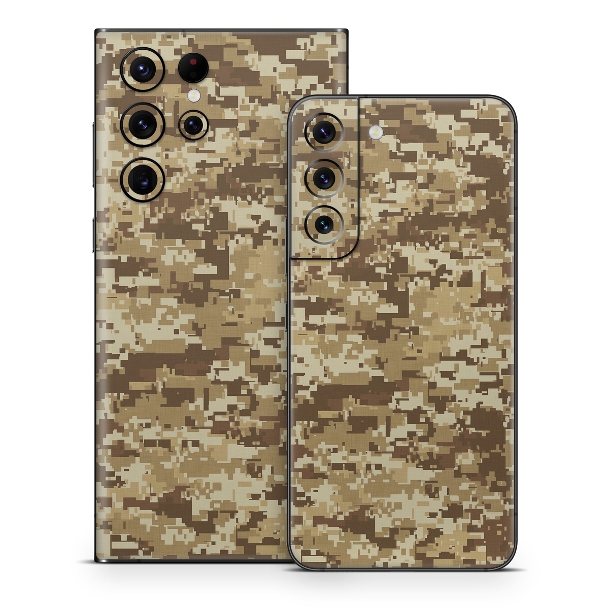 Samsung Galaxy S22 Series Skin design of Military camouflage, Brown, Pattern, Camouflage, Wall, Beige, Design, Textile, Uniform, Flooring, with brown colors