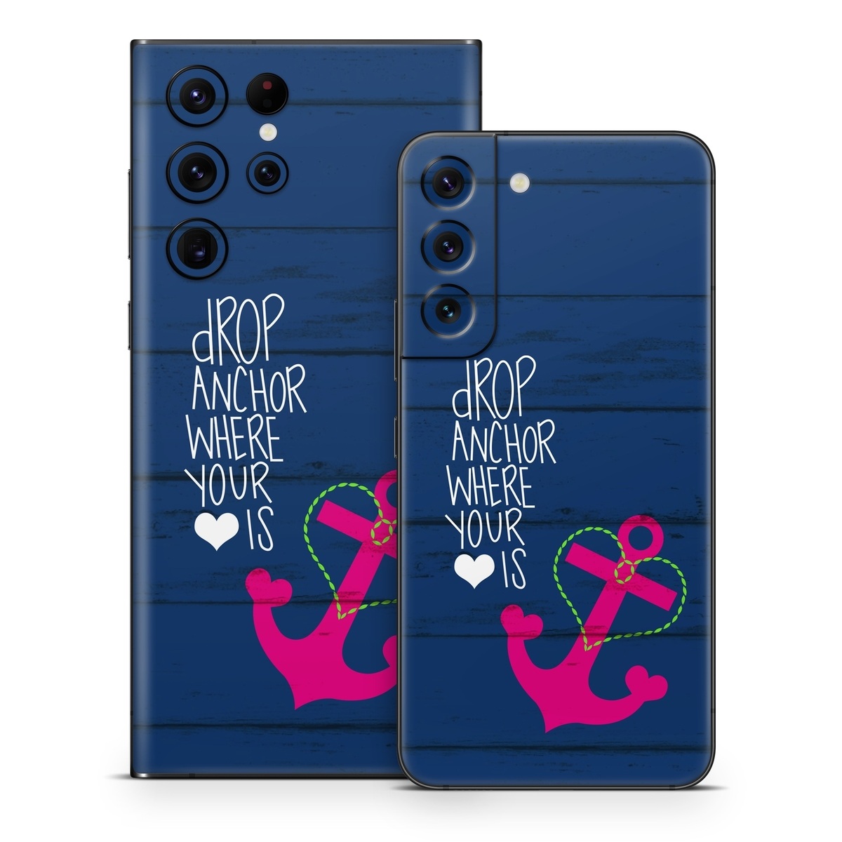 Samsung Galaxy S22 Series Skin design of Font, Text, Love, Heart, Illustration, Anchor, Graphic design, Gesture, with black, purple, gray, red, blue, white colors