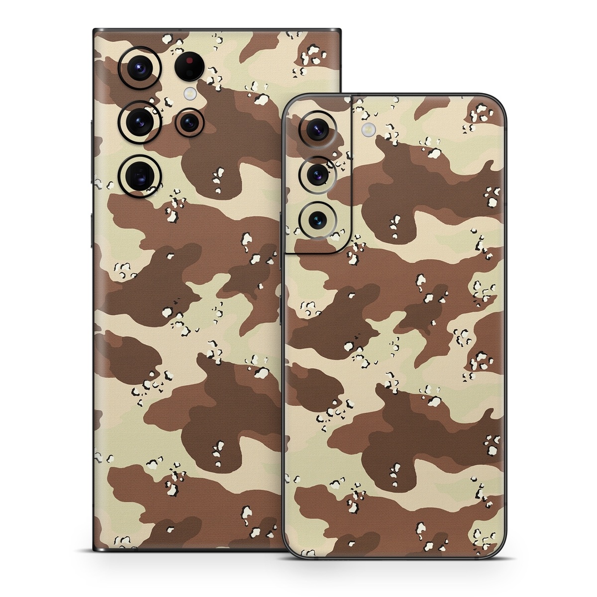 Samsung Galaxy S22 Series Skin design of Military camouflage, Brown, Pattern, Design, Camouflage, Textile, Beige, Illustration, Uniform, Metal, with gray, red, black, green colors