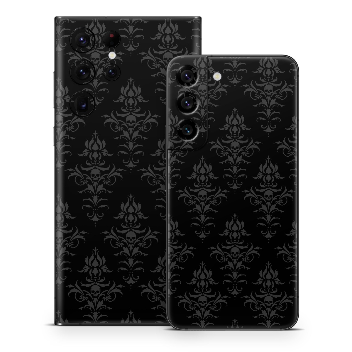 Samsung Galaxy S22 Series Skin design of Black, Pattern, Design, Monochrome, Black-and-white, Darkness, Monochrome photography, Symmetry, with black, gray colors