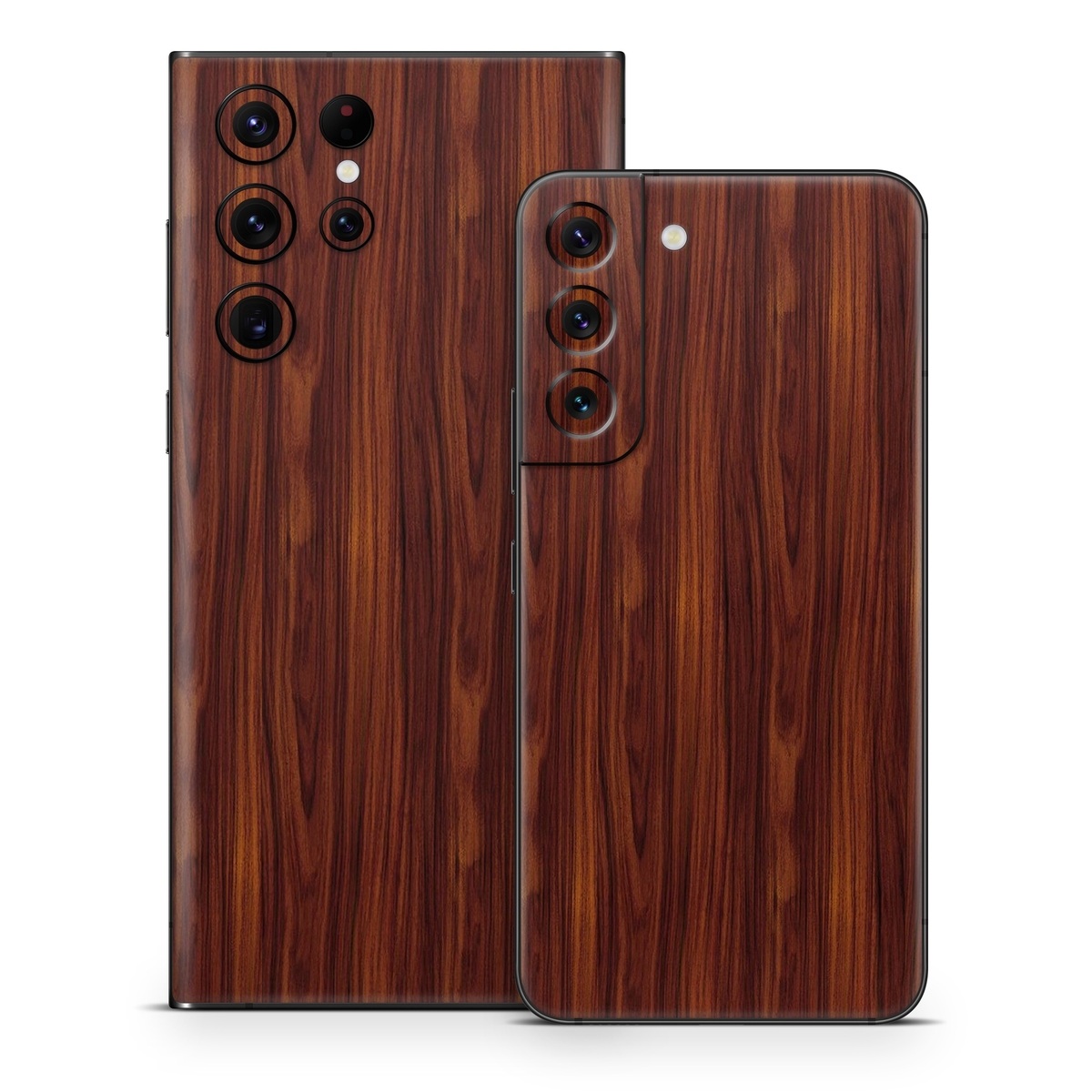 Samsung Galaxy S22 Series Skin design of Wood, Red, Brown, Hardwood, Wood flooring, Wood stain, Caramel color, Laminate flooring, Flooring, Varnish, with black, red colors