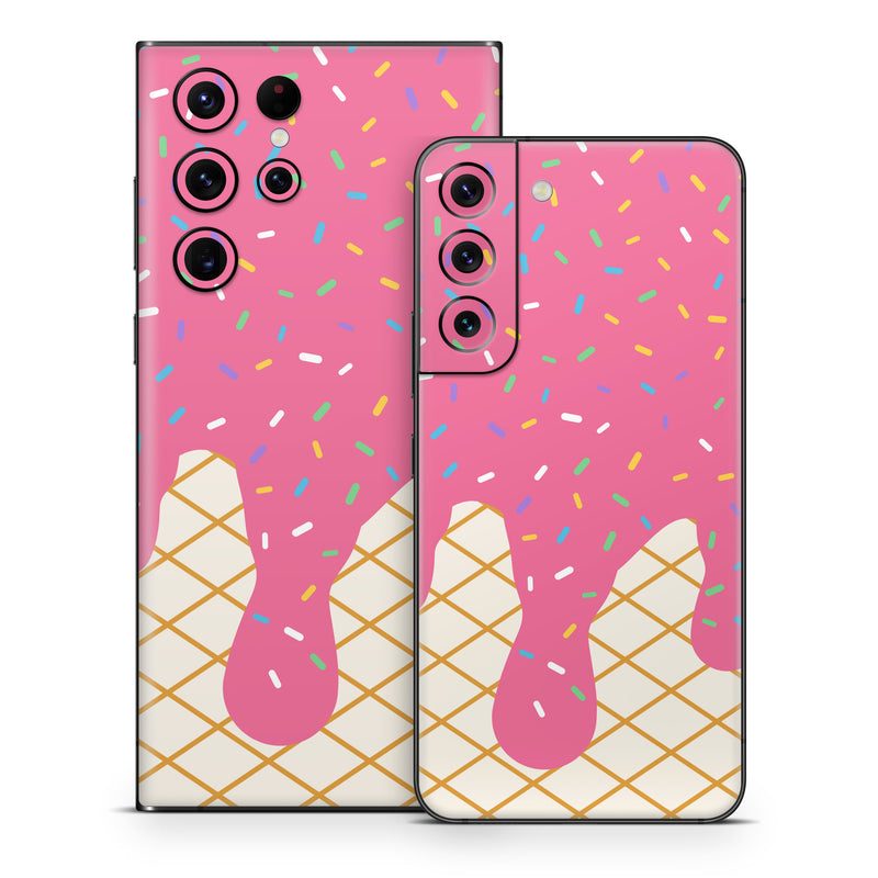 Samsung Galaxy S22 Series Skin design of Graphics, Child art, Wrapping Paper, Pattern, with white, brown, yellow, black, green, pink, orange, blue colors