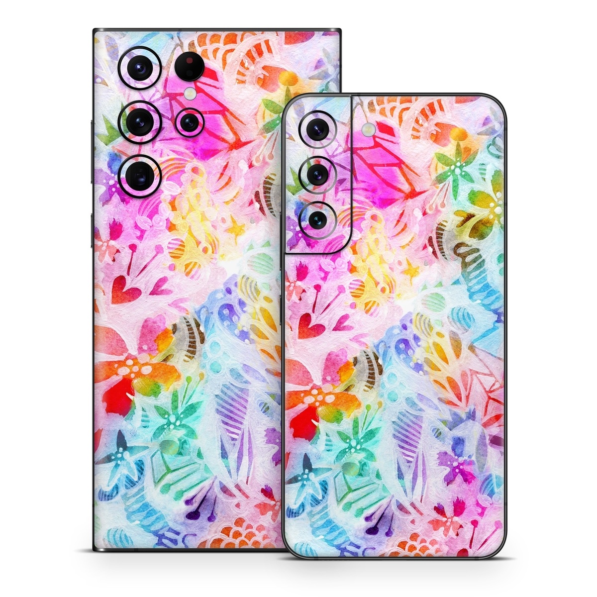 Samsung Galaxy S22 Series Skin design of Pattern, Design, Textile, Art, with gray, pink, purple, blue colors