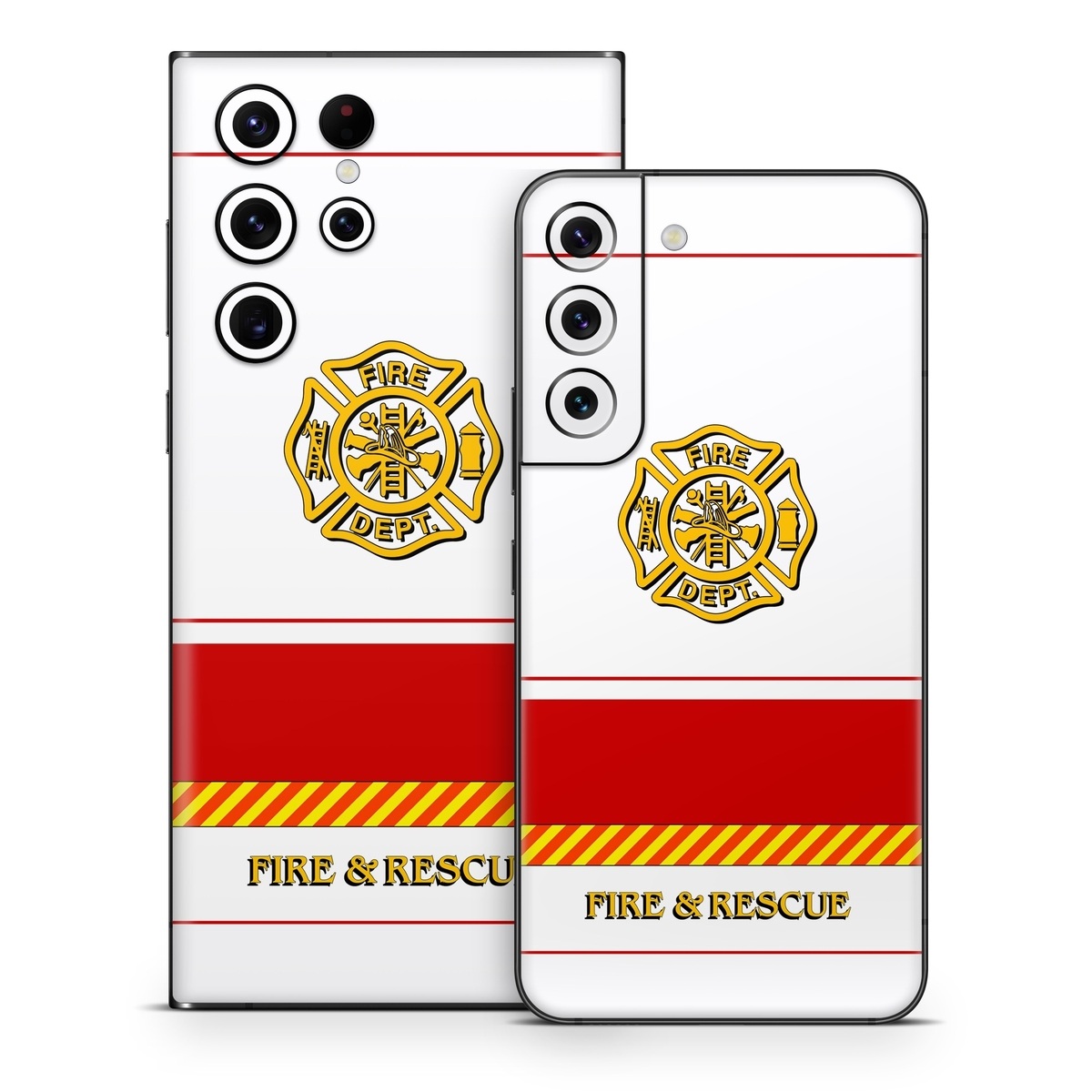 Samsung Galaxy S22 Series Skin design of Military rank, Flag, with white, red, yellow colors