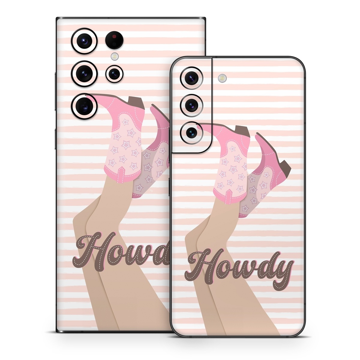 Samsung Galaxy S22 Series Skin design of Hand, Glove, Sleeve, Gesture, Font, Finger, Pink, Material property, Waist, Thumb, with pink, white, brown colors