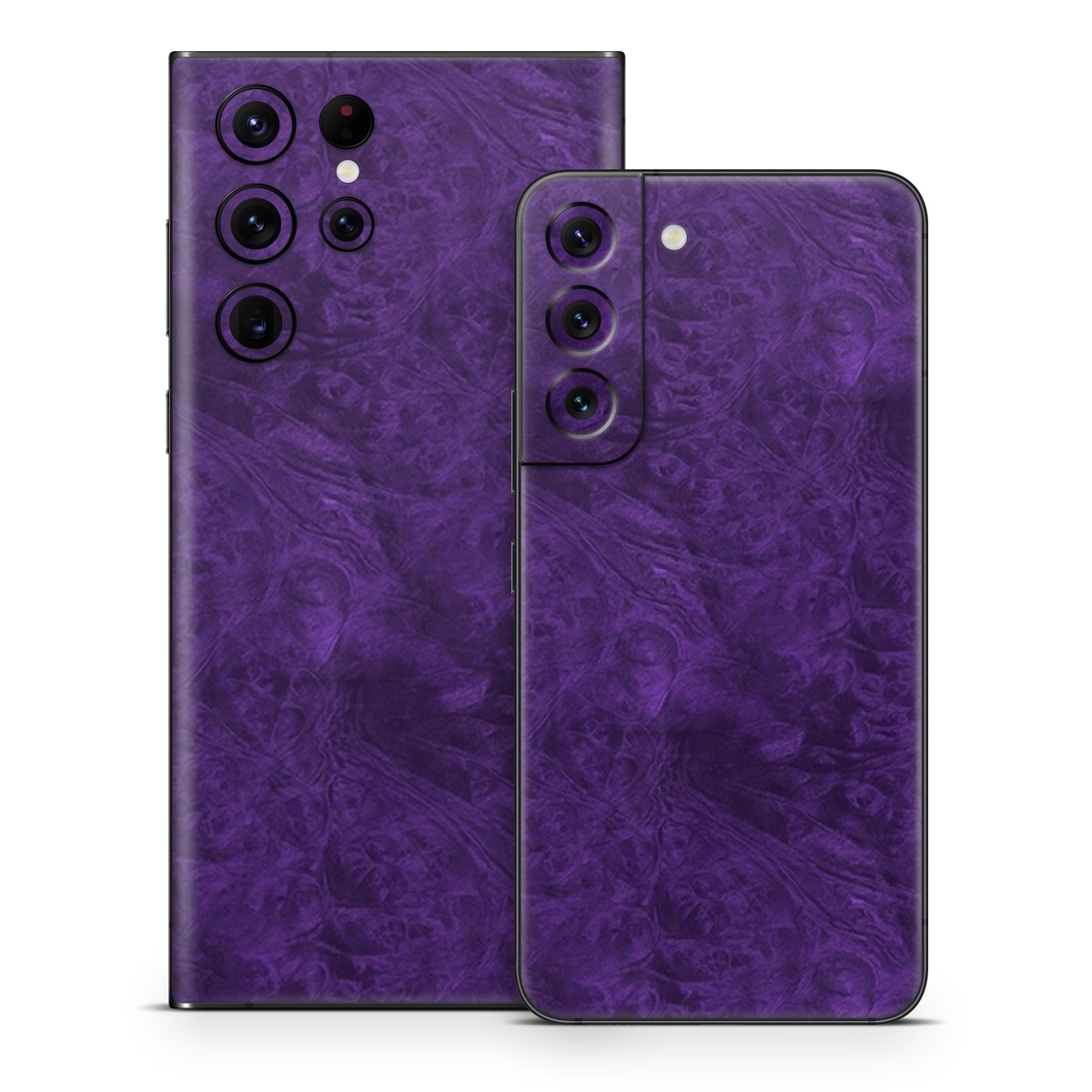 Samsung Galaxy S22 Series Skin design of Violet, Purple, Lilac, Pattern, Magenta, Textile, Wallpaper, with black, blue colors