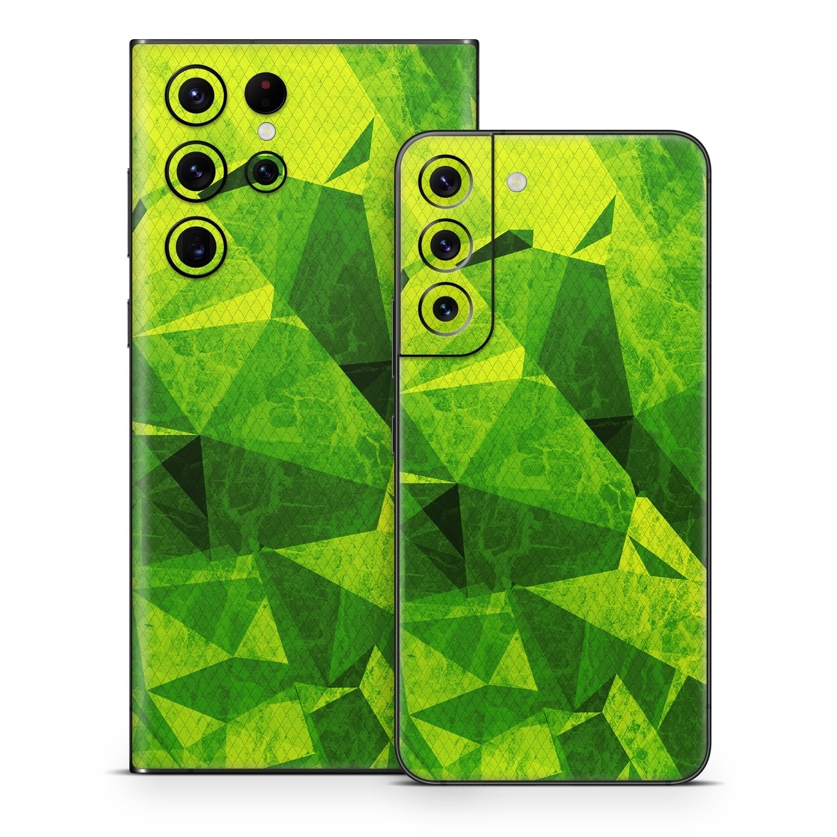 Samsung Galaxy S22 Series Skin design of Green, Pattern, Leaf, Design, Illustration, with green colors