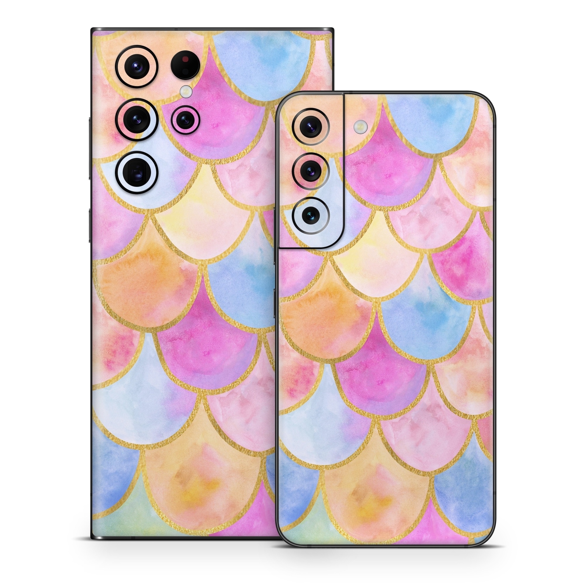Samsung Galaxy S22 Series Skin design of Colorfulness, Natural material, Pink, Art, Line, Magenta, Red, Creative arts, Circle, Pattern, with pink, purple, blue, orange, yellow, white colors