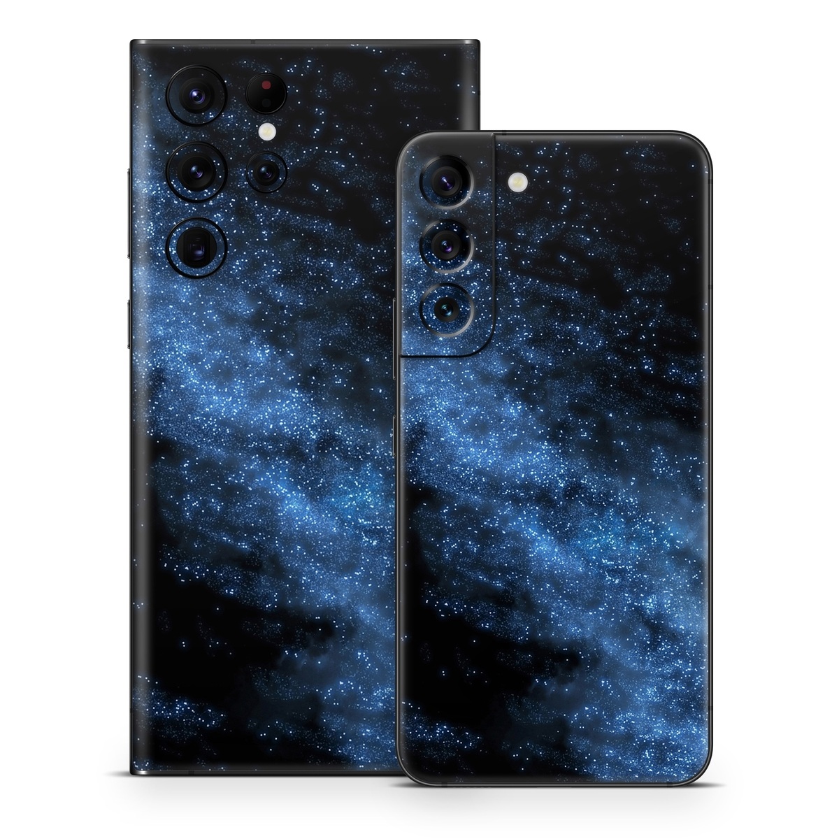 Samsung Galaxy S22 Series Skin design of Sky, Atmosphere, Black, Blue, Outer space, Atmospheric phenomenon, Astronomical object, Darkness, Universe, Space, with black, blue colors