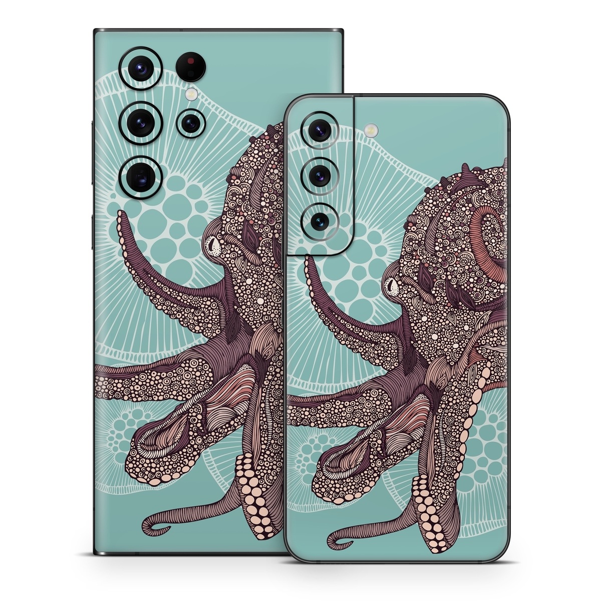 Samsung Galaxy S22 Series Skin design of Illustration, Art, Elephants and Mammoths, Pattern, Graphic design, with gray, black, red, green colors
