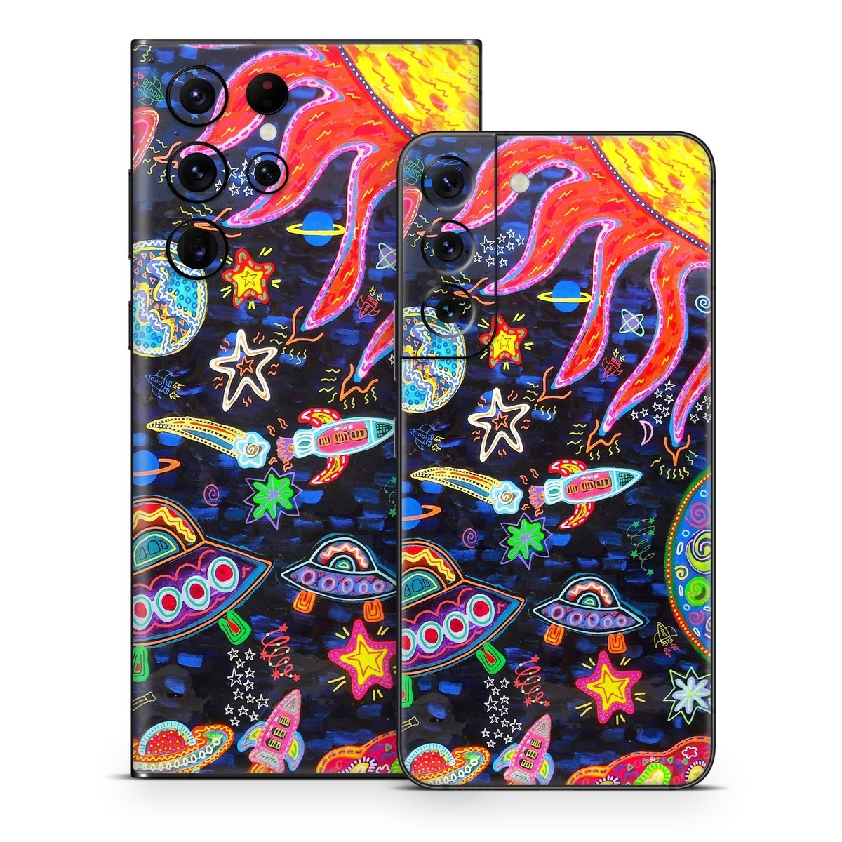 Samsung Galaxy S22 Series Skin design of Pattern, Psychedelic art, Visual arts, Paisley, Design, Motif, Art, Textile, with black, gray, blue, red colors
