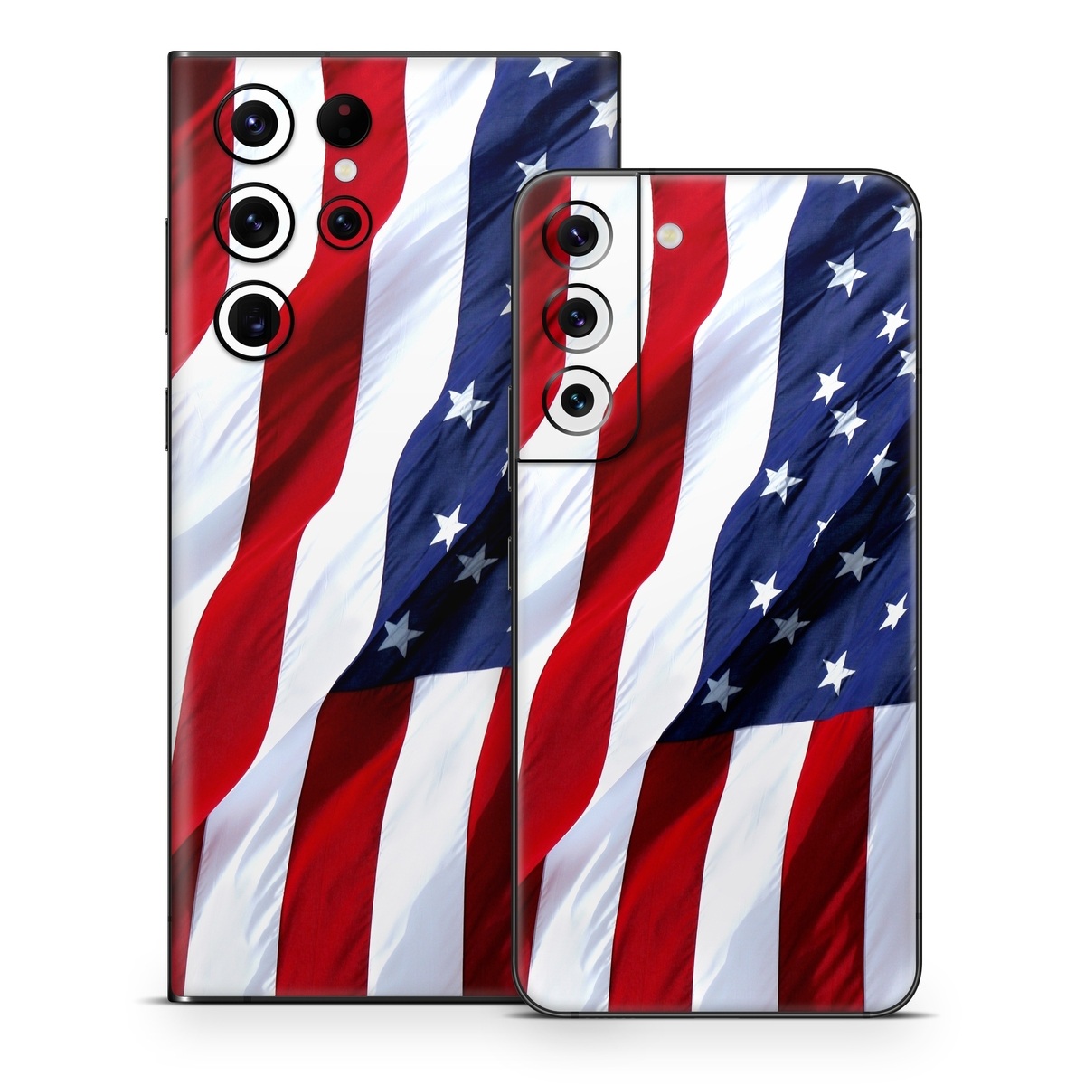 Samsung Galaxy S22 Series Skin design of Flag, Flag of the united states, Flag Day (USA), Veterans day, Memorial day, Holiday, Independence day, Event, with red, blue, white colors