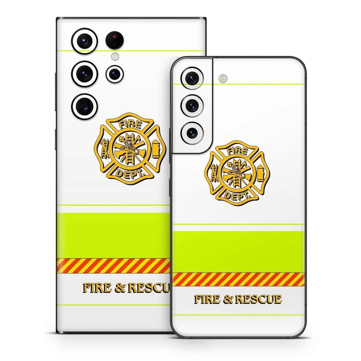 Samsung Galaxy S22 Series Skin design of Yellow, Line, Font, Military rank, with white, green, red, yellow colors