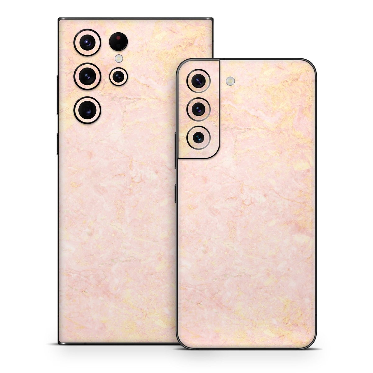 Samsung Galaxy S22 Series Skin design of Pink, Peach, Wallpaper, Pattern, with pink, yellow, orange colors