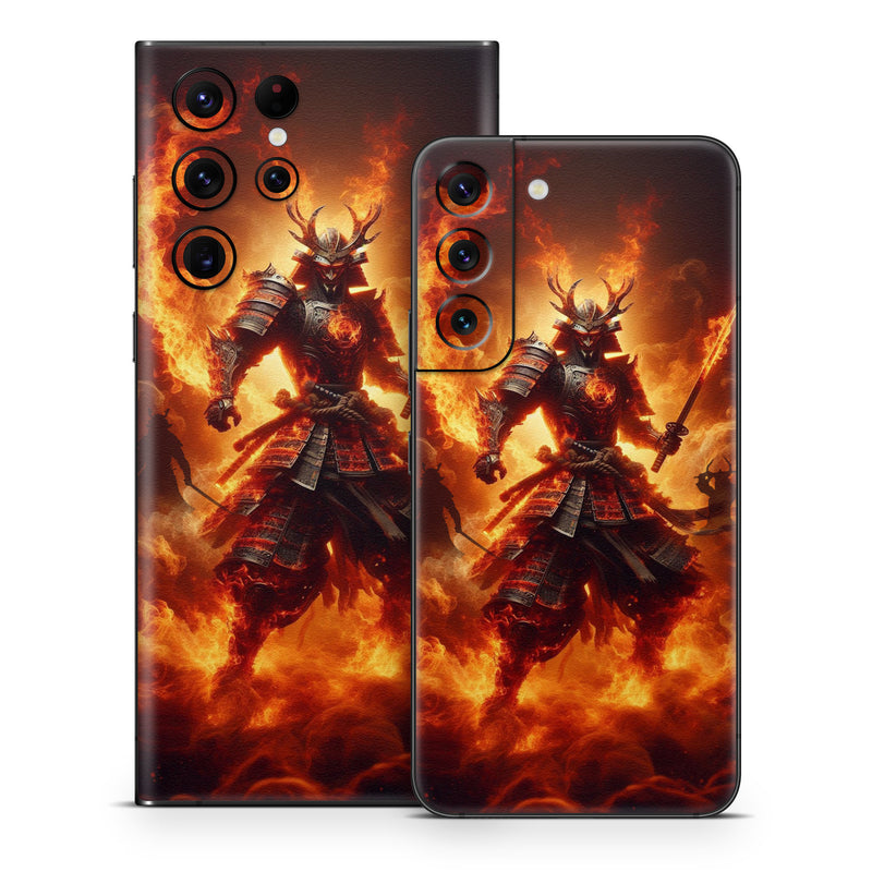 Samsung Galaxy S22 Series Skin design of Armour, Action, Video Game Software, Fictional character, CG artwork, Game, Action-adventure game, Samurai, Mythology, Hero