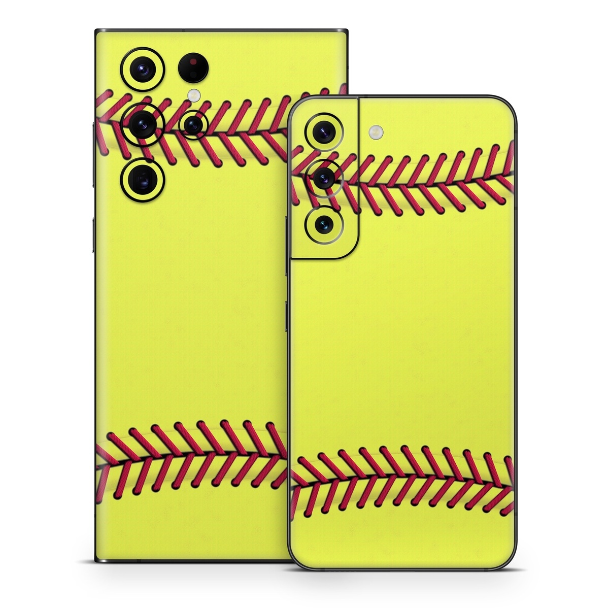 Samsung Galaxy S22 Series Skin design of Yellow, Plant, Line, Slope, Terrestrial plant, Font, Art, Parallel, Circle, Rectangle, with yellow, red colors