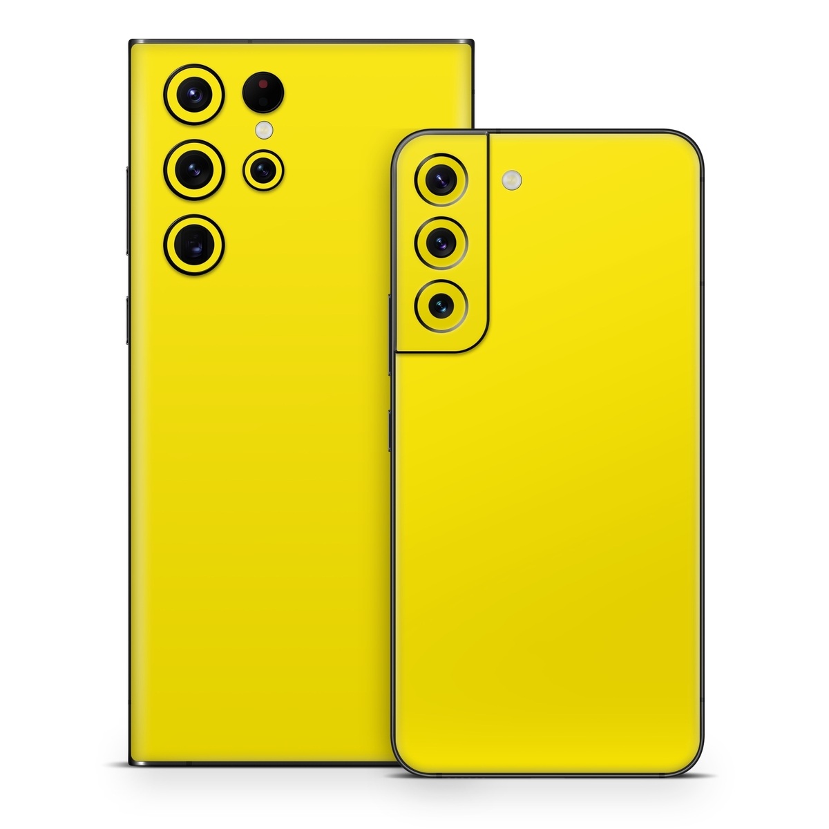 Samsung Galaxy S22 Series Skin design of Green, Yellow, Orange, Text, Font, with yellow colors