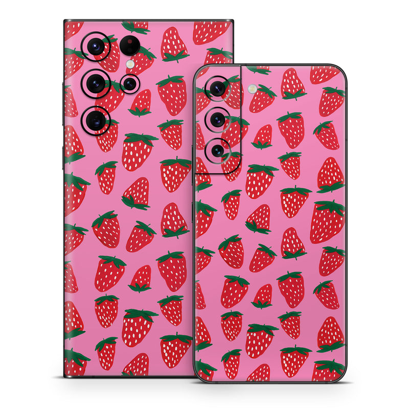 Samsung Galaxy S22 Series Skin design of Textile, Font, Rectangle, Red, Triangle, Pattern, Carmine, Design, Cone, Wrapping paper, with red, green, pink, white colors