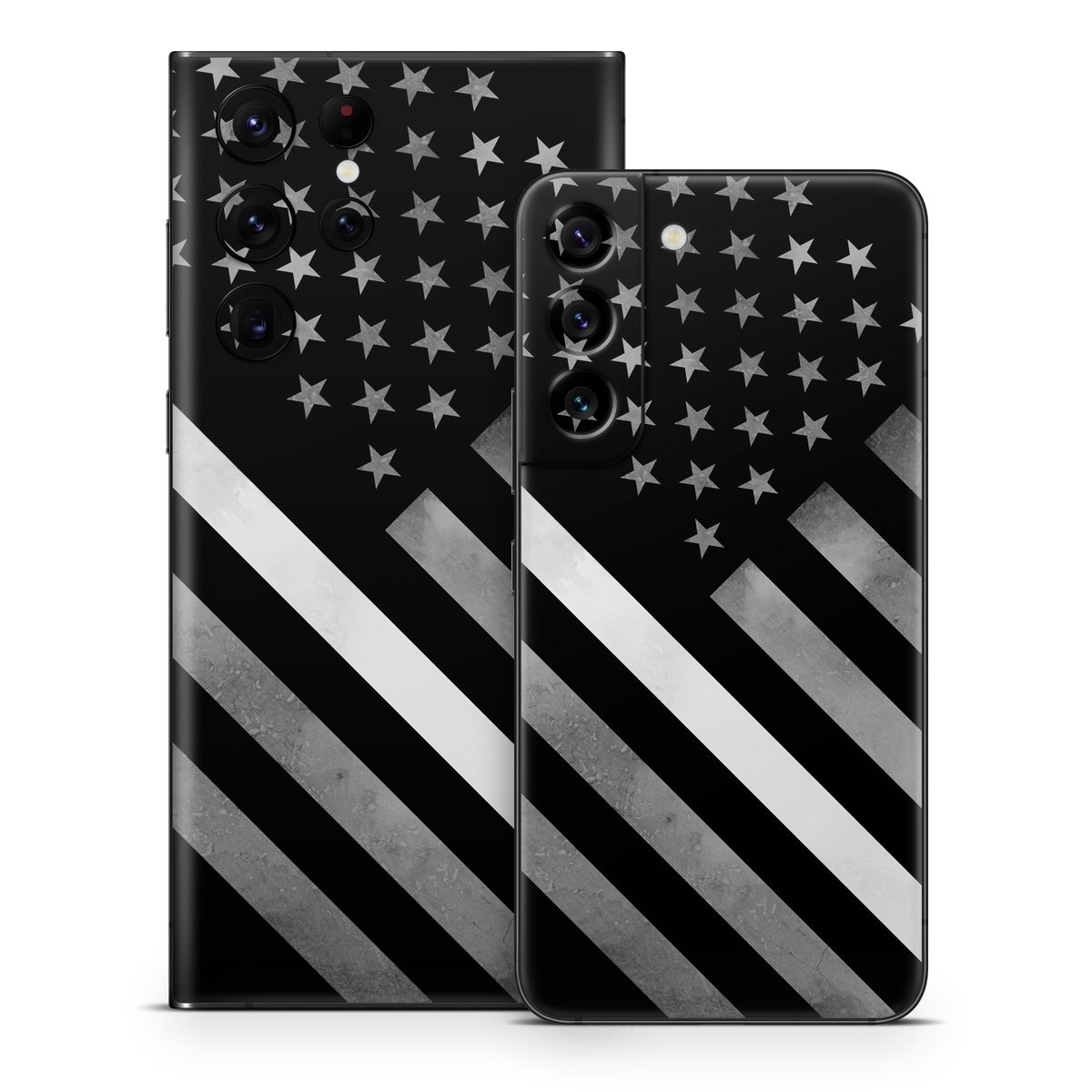 Samsung Galaxy S22 Series Skin design of Black, Black-and-white, Pattern, Monochrome Photography, Line, Flag Of The United States, Monochrome, Flag, Design, Font, Photography, Style, Parallel, with black, white, gray colors