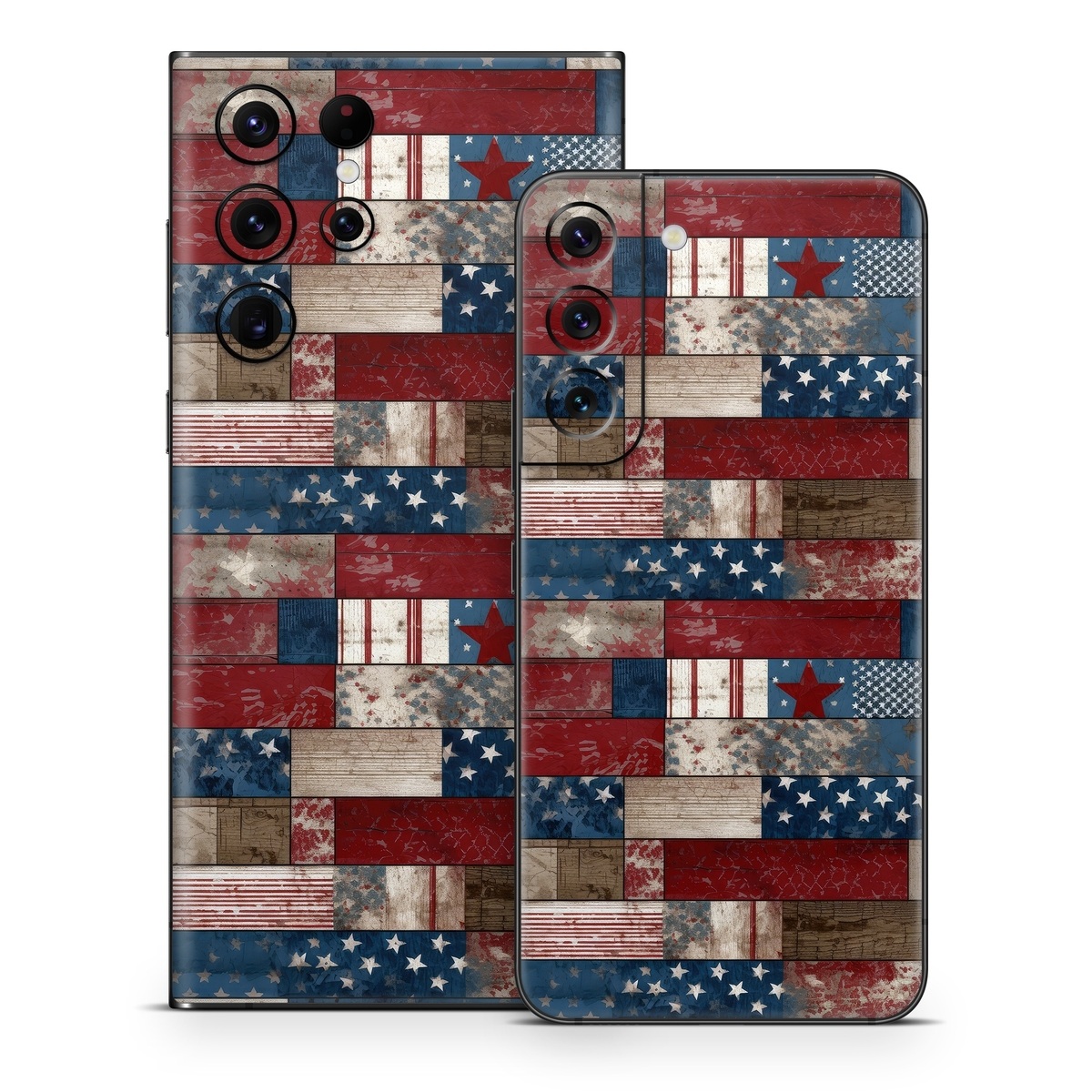 Samsung Galaxy S22 Series Skin design of Photograph, White, Blue, Rectangle, Azure, Textile, Creative arts, Red, Line, Art, with red, blue, white, brown, gray, black colors