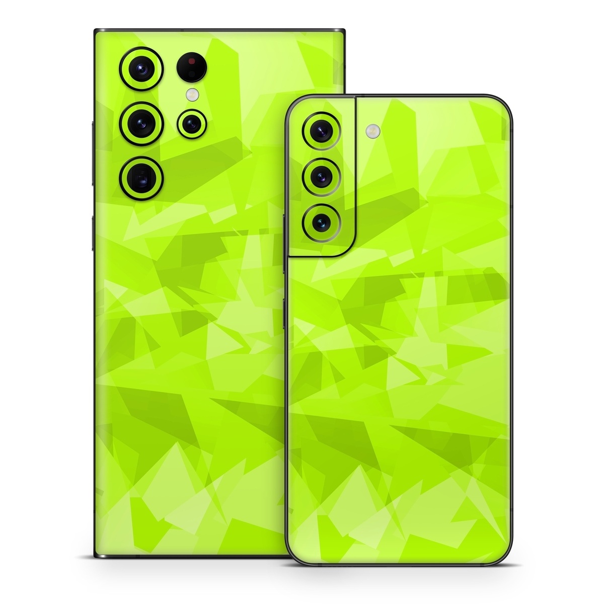 Samsung Galaxy S22 Series Skin design, with green colors