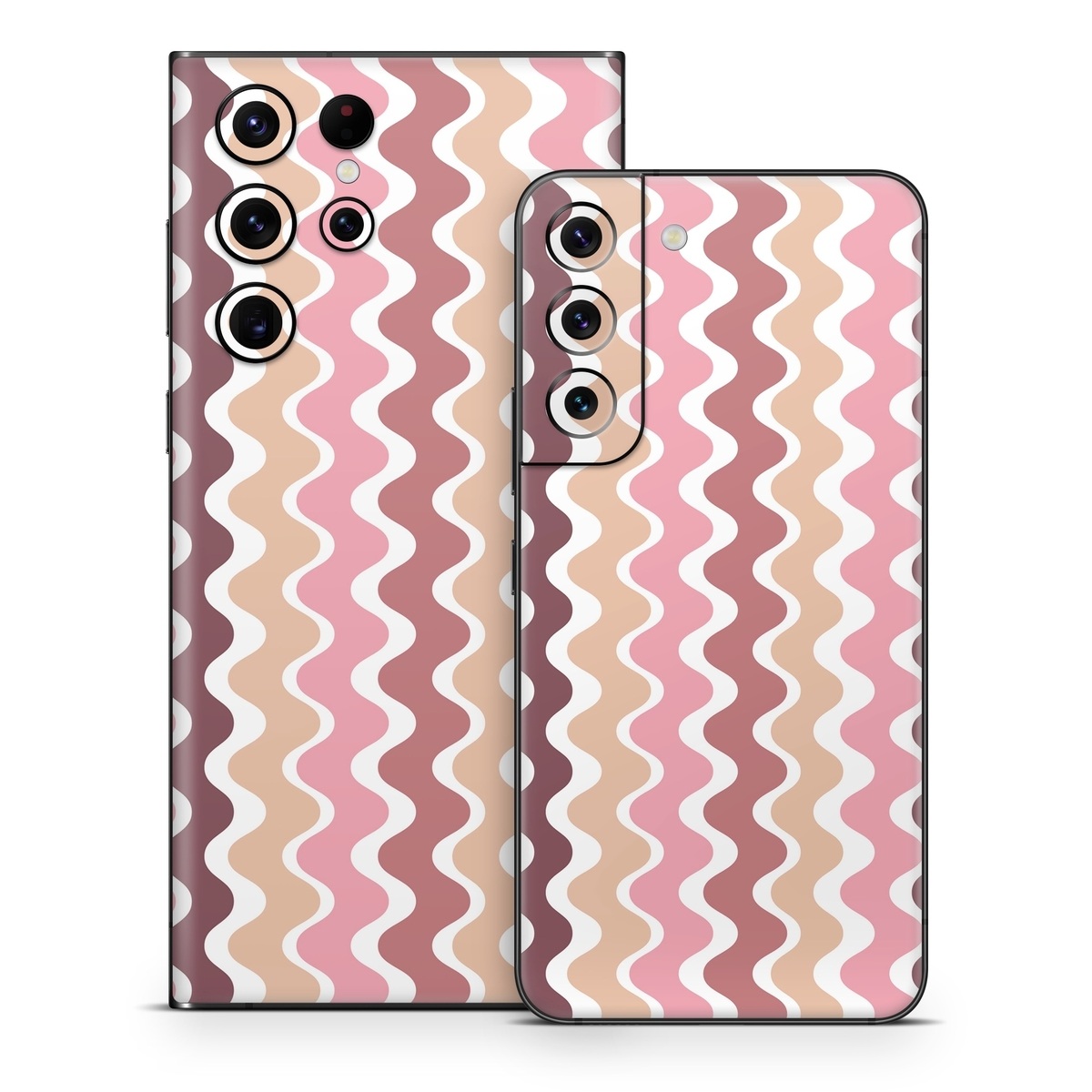 Samsung Galaxy S22 Series Skin design of Azure, Pink, Art, Material property, Aqua, Symmetry, Pattern, Circle, Font, Magenta, with white, pink, orange, brown colors
