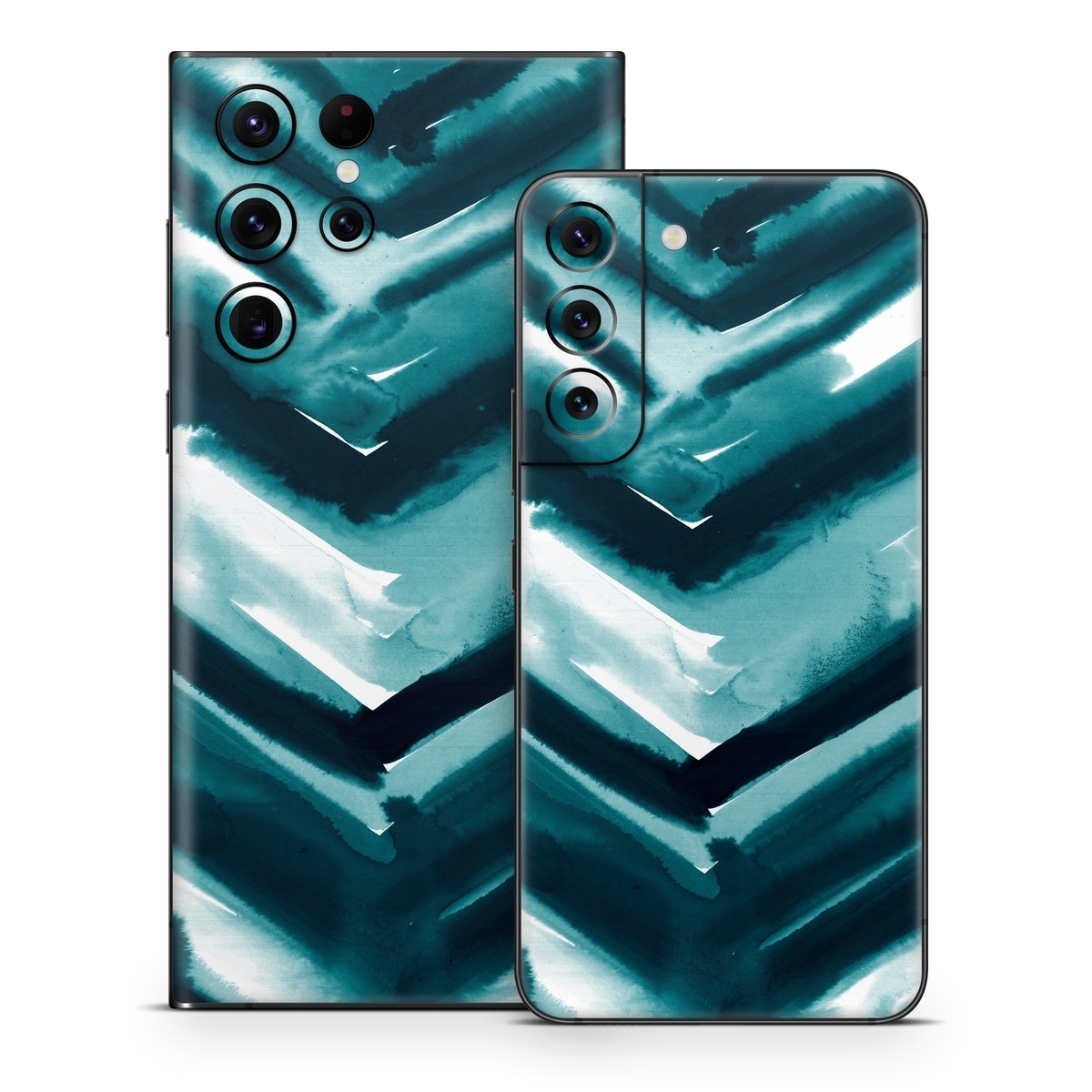 Samsung Galaxy S22 Series Skin design of Blue, Green, Turquoise, Aqua, Teal, Photography, Pattern, with blue, white, black colors