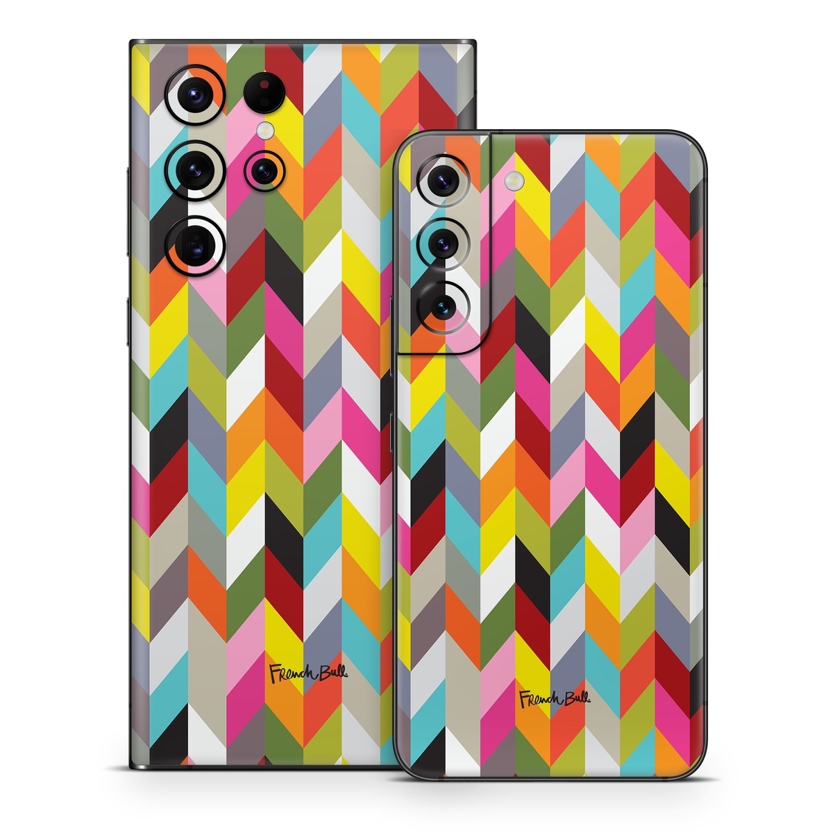 Samsung Galaxy S22 Series Skin design of Pattern, Orange, Line, Design, Graphic design, Tints and shades, Triangle, with red, green, gray, black, blue, purple colors