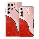 Abstract Red Samsung Galaxy S23 Series Skin