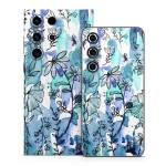 Blue Ink Floral Samsung Galaxy S23 Series Skin