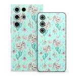 Merkittens with Pearls Aqua Samsung Galaxy S23 Series Skin