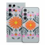 Pink and Orange Flowers Samsung Galaxy S23 Series Skin