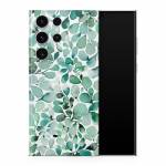 Watercolor Eucalyptus Leaves Samsung Galaxy S23 Series Skin