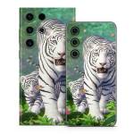White Tigers Samsung Galaxy S23 Series Skin