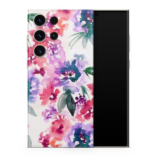 Blurred Flowers Samsung Galaxy S23 Series Skin