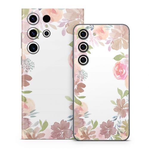 Blush Flower Frame Samsung Galaxy S23 Series Skin