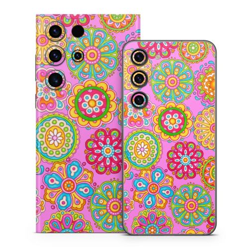 Bright Flowers Samsung Galaxy S23 Series Skin