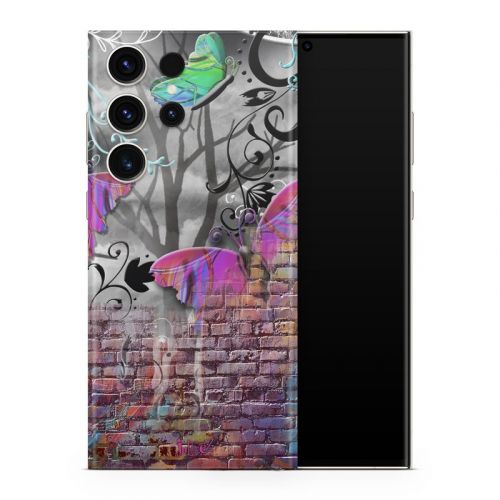 Butterfly Wall Samsung Galaxy S23 Series Skin