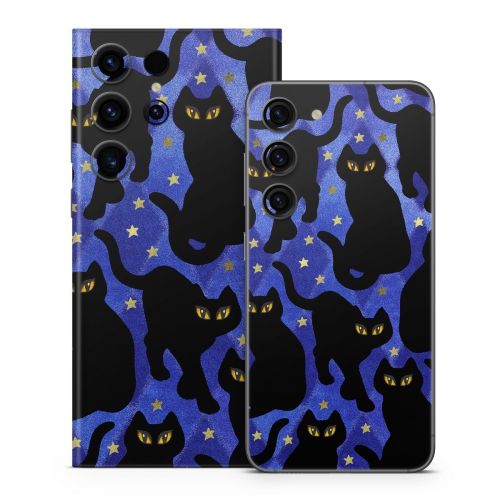 Cat Silhouettes Samsung Galaxy S23 Series Skin