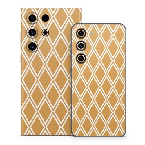 Orange Checks Samsung Galaxy S23 Series Skin