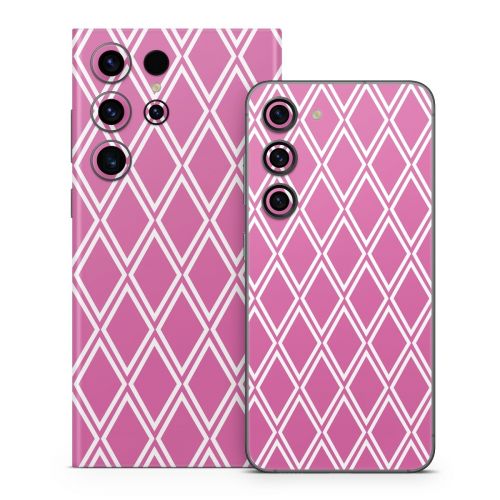 Pink Checks Samsung Galaxy S23 Series Skin