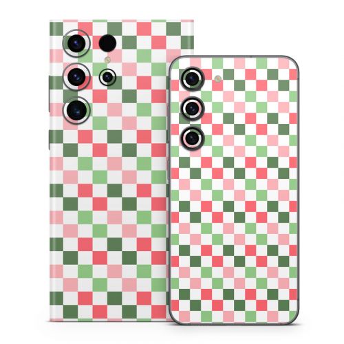 Christmas Checkers Samsung Galaxy S23 Series Skin