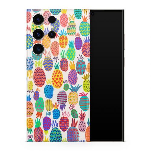 Colorful Pineapples Samsung Galaxy S23 Series Skin