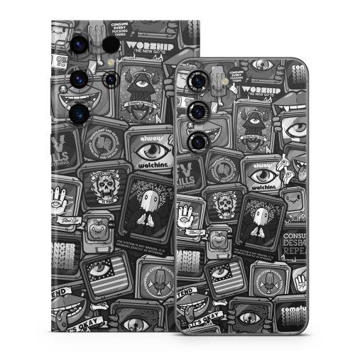 Distraction Tactic B&W Samsung Galaxy S23 Series Skin