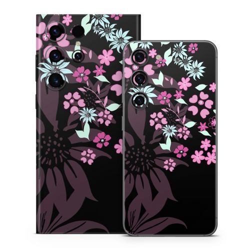 Dark Flowers Samsung Galaxy S23 Series Skin