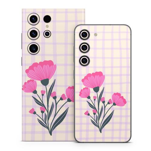 Floral Bouquet Grid Samsung Galaxy S23 Series Skin