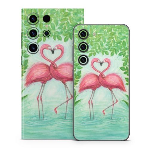 Flamingo Love Samsung Galaxy S23 Series Skin
