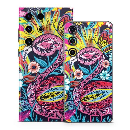 Flashy Flamingo Samsung Galaxy S23 Series Skin